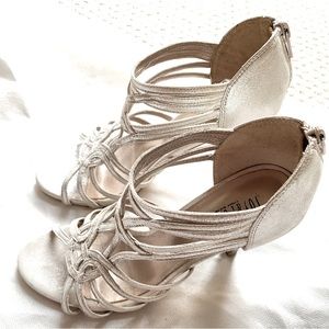 Silver tone Sandals by Joy & Peace. Size 36